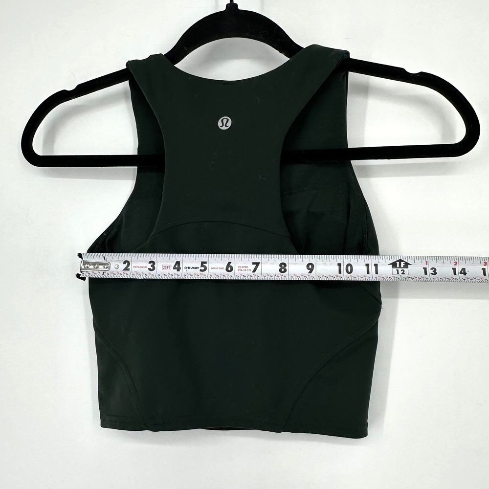 Lululemon Invigorate Training Tank Top Sports Bra Rainforest Dark Green W1CZ3S‎ - Picture 6 of 7
